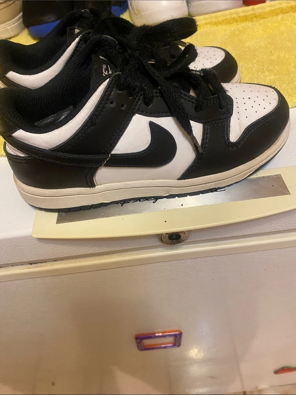 Nike Kids Black and White Low Top Sneakers